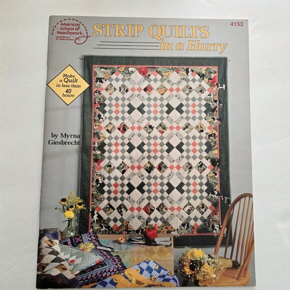 Strip Quilts In A Hurry American School Of Needlework 1994 Book Number 4153 - Picture 12 of 12